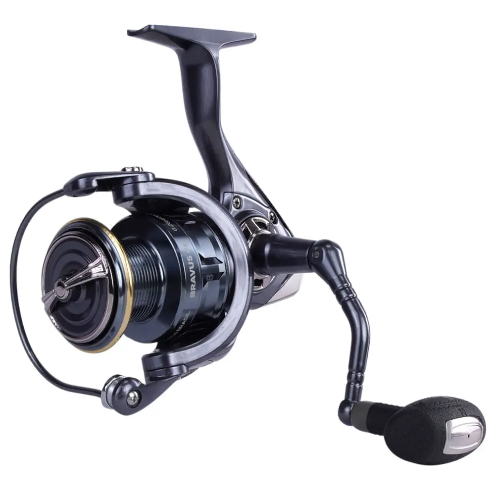 Molinete Bravus 40 Pesca Brasil 4+1 Rolamentos e Ambidestro