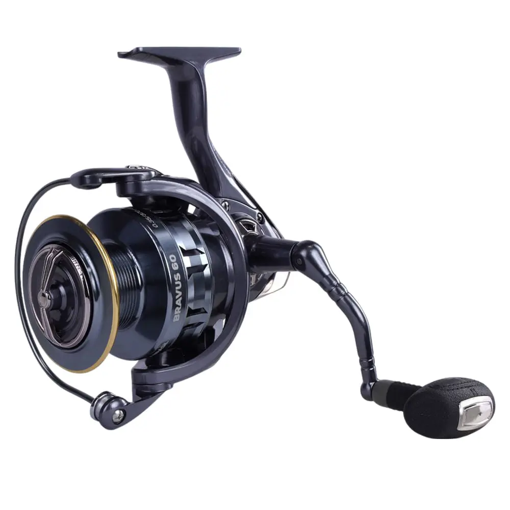 Molinete Bravus 60 Pesca Brasil 4+1 Rolamentos e Ambidestro