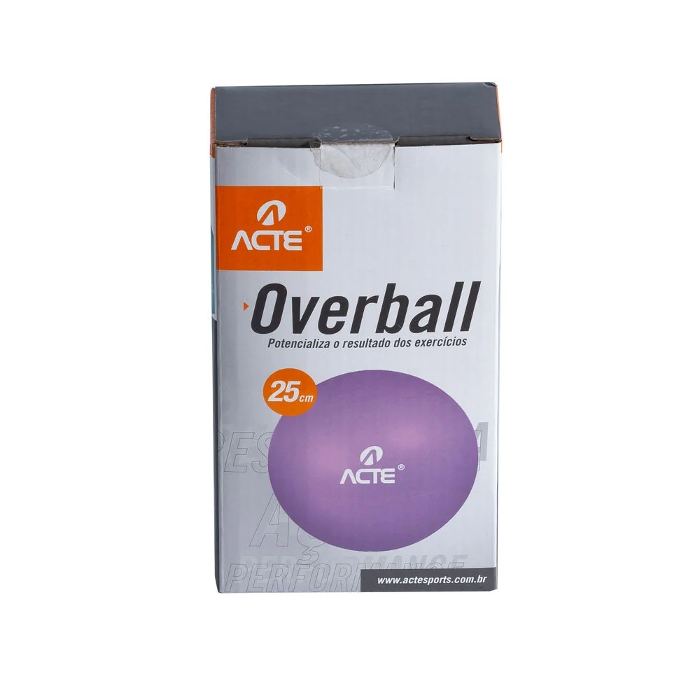 Overball 25cm Anti Estouro PVC Areia T72-RX Roxo Acte