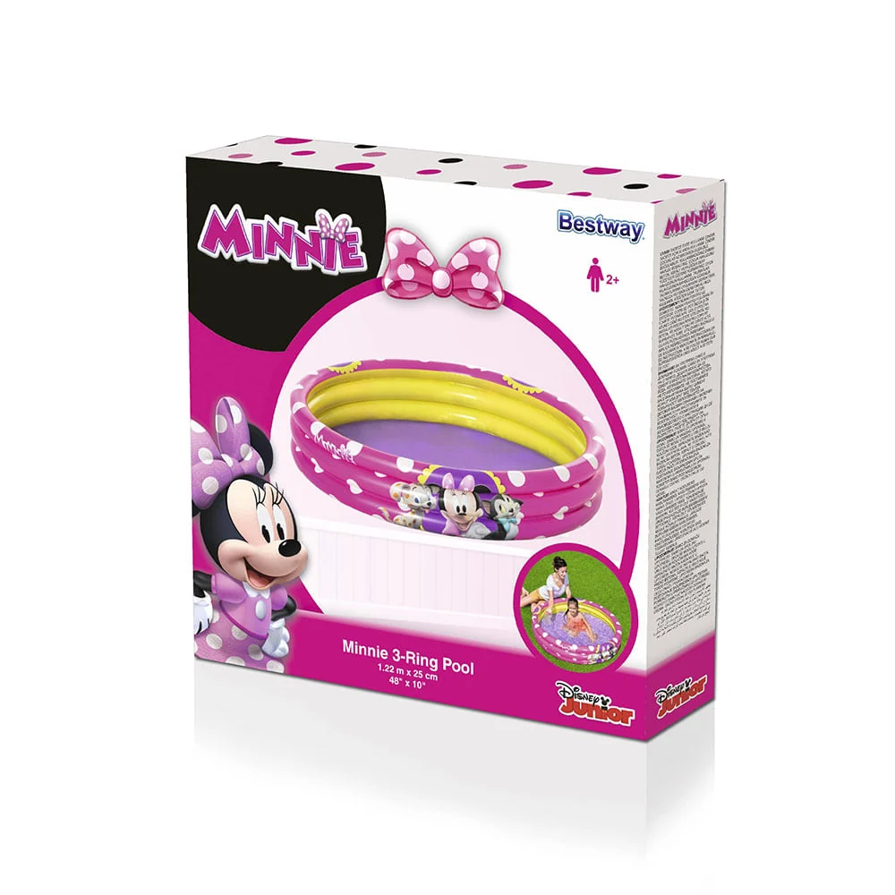 Piscina inflável da Minnie Bestway de 140 litros a partir de 2 anos
