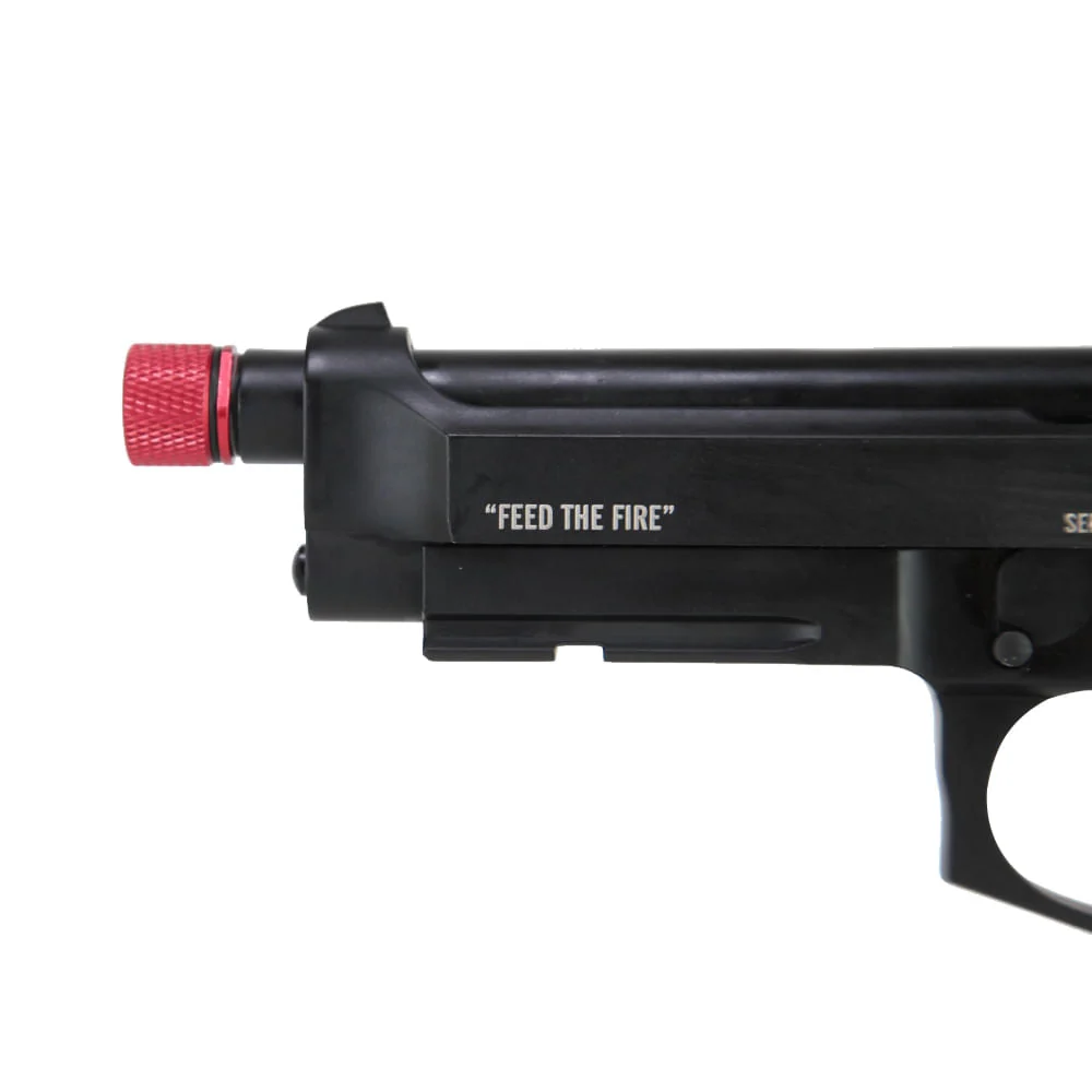 Pistola de airsoft Savage 6mm Green Gás com Blowback TAG