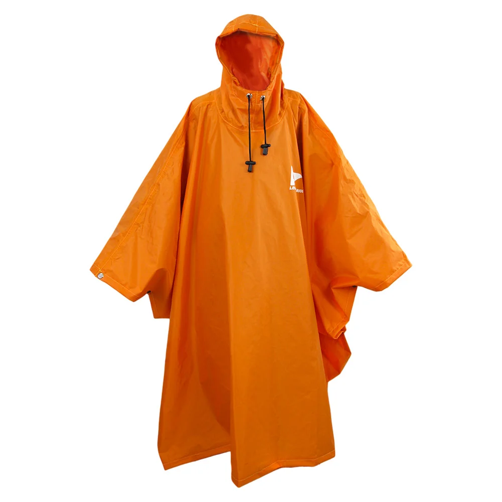 Poncho de Chuva Legendários Compacto - Capa de Chuva Impermeável em PEVA para Trilha e Camping, Tamanho Único com Capuz Ajustável e Sacola de Transporte, Leve e Resistente para Emergências