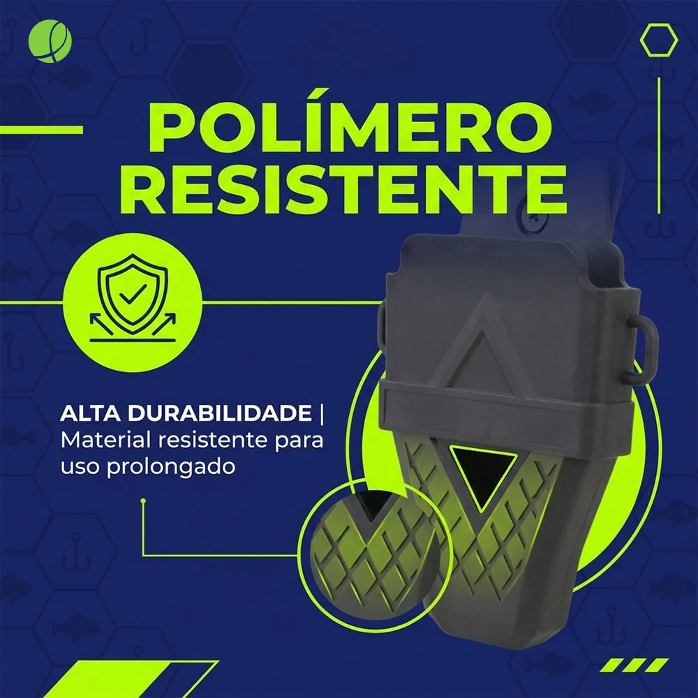 Porta Alicate Max Pesca Brasil Kit com 5 Unidades Prendedor Giratório 360° Resistente