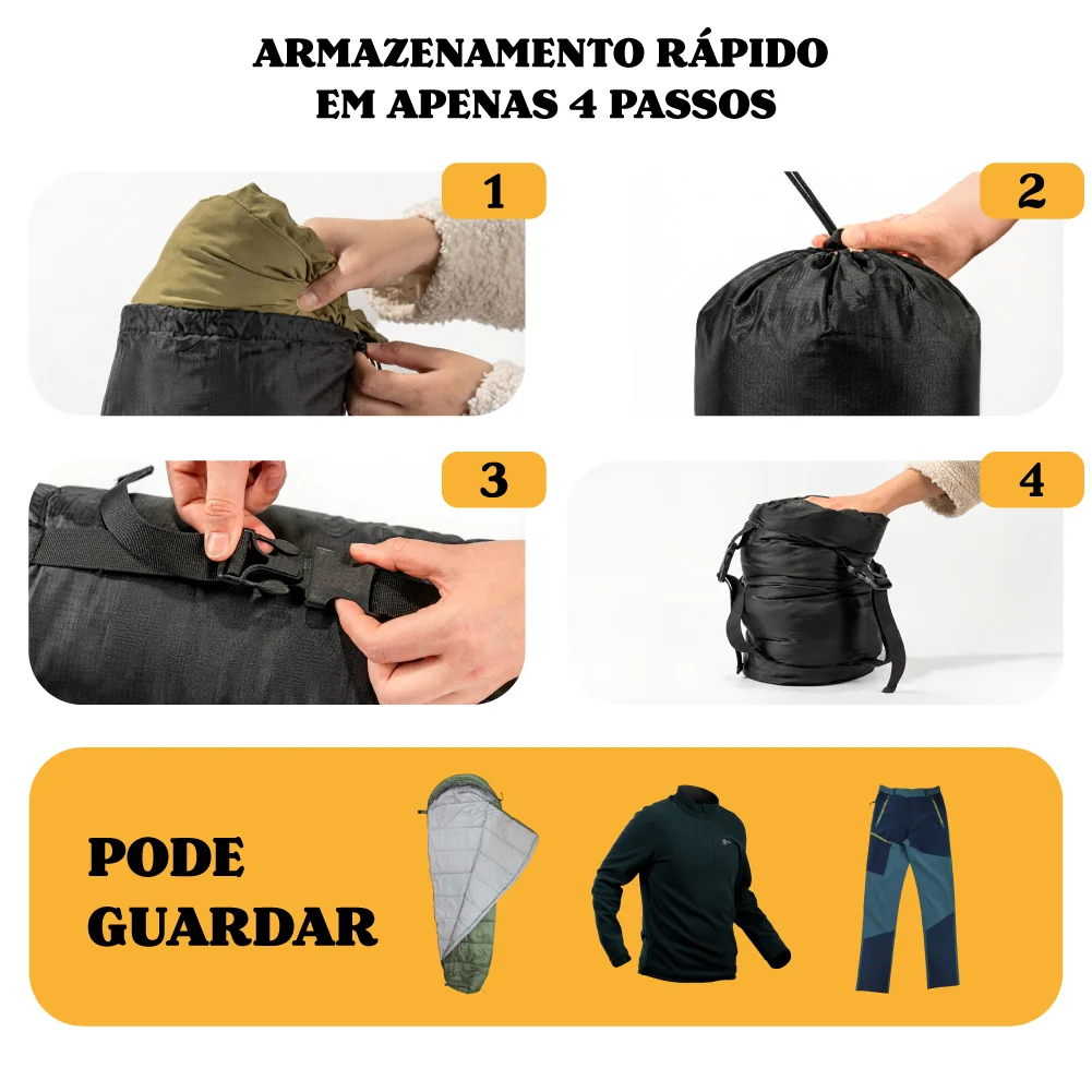 Saco de Compressão NTK Compak para Saco de Dormir e Roupas