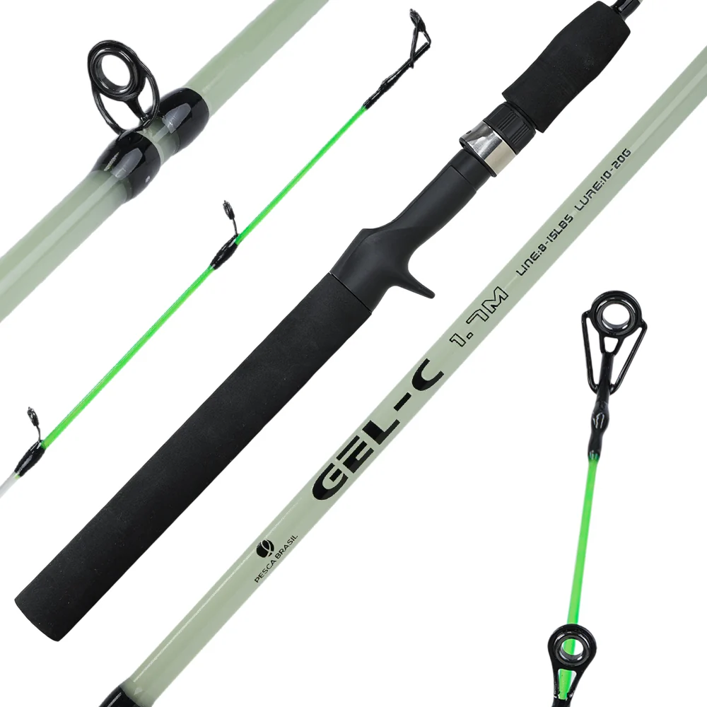 Vara de Pesca para Carretilha Maxforce Gel NG Inteiriça 8–15lbs em Fibra de Vidro Pesca Brasil