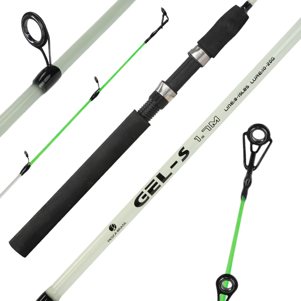 Vara de Pesca para Molinete Maxforce Gel NG Inteiriça 8–15lbs em Fibra de Vidro Pesca Brasil