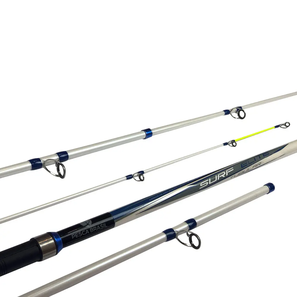 Vara de pesca de praia Pesca Brasil Surf Elite de 4,20 metros para molinete