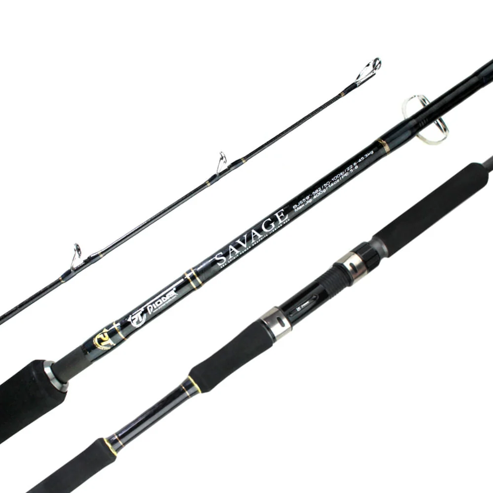 Vara de pesca para molinete Savage BJS-582 50-100 libras da Pioneer Tackle