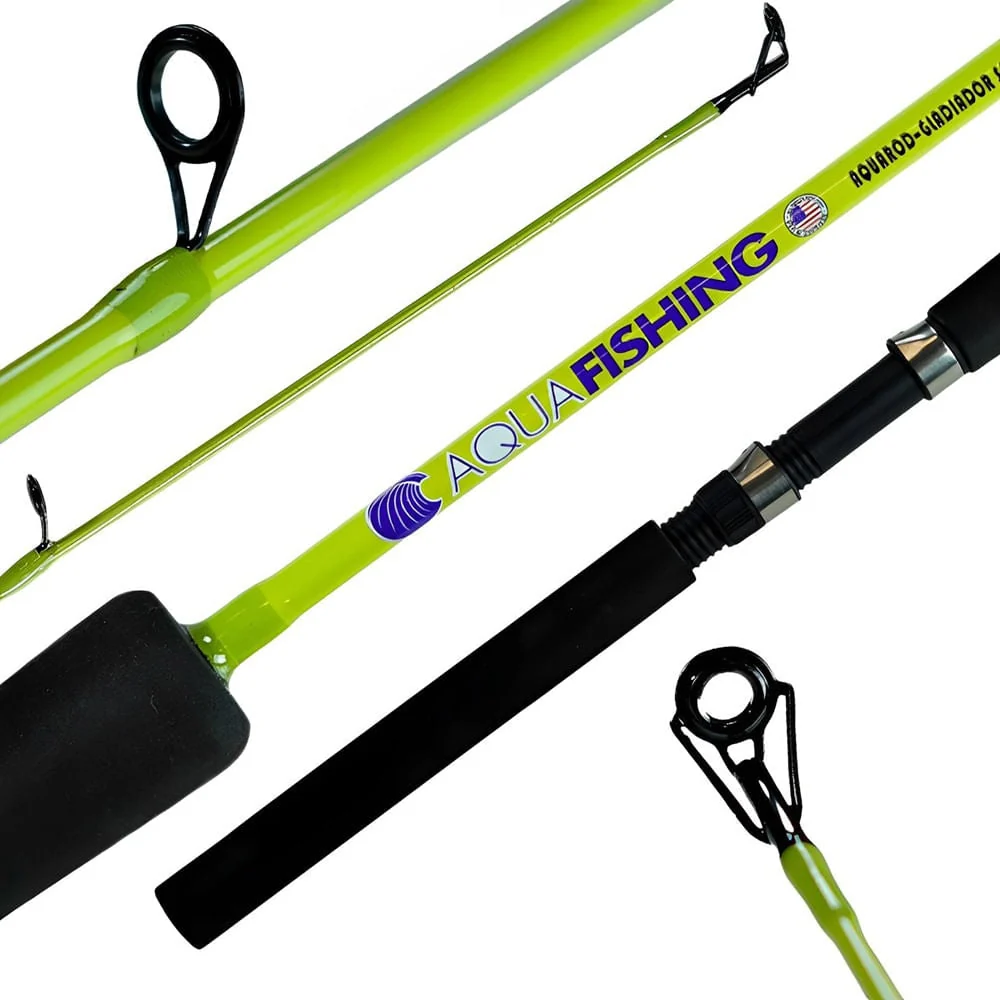 Vara para Molinete Gladiador S5561 Fibra de Vidro 5-15 lbs Aquafishing